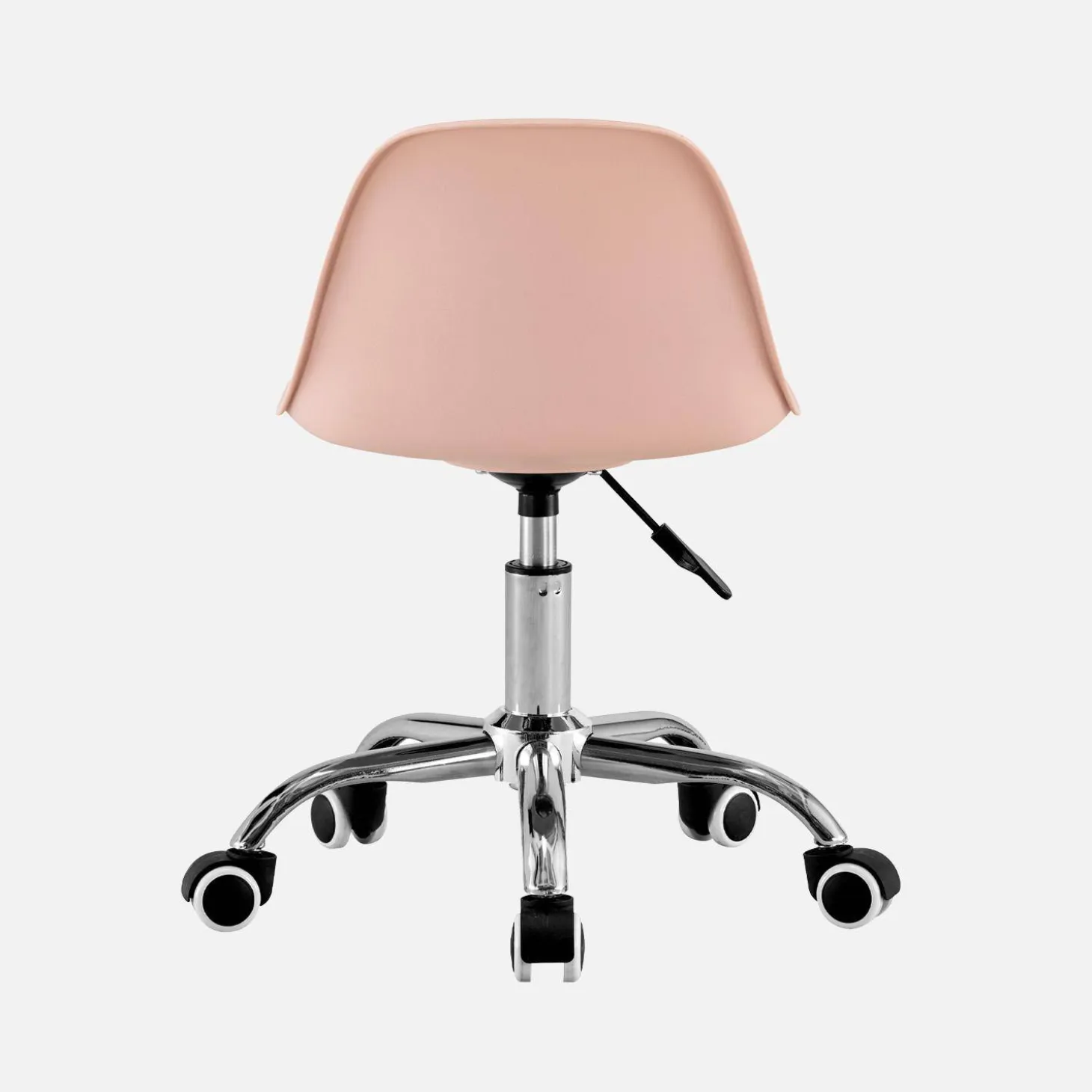 Children's office chair adjustable with casters and chrome base