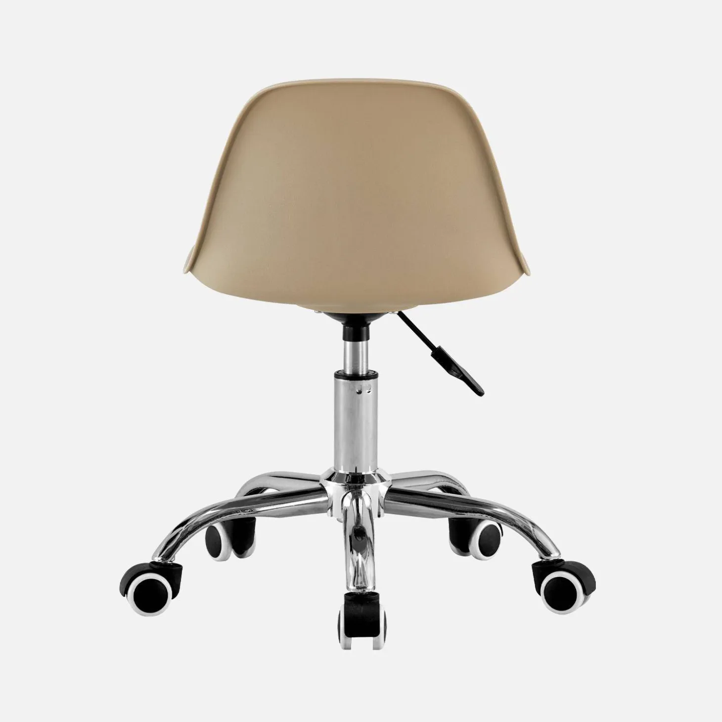 Children's office chair adjustable with casters and chrome base