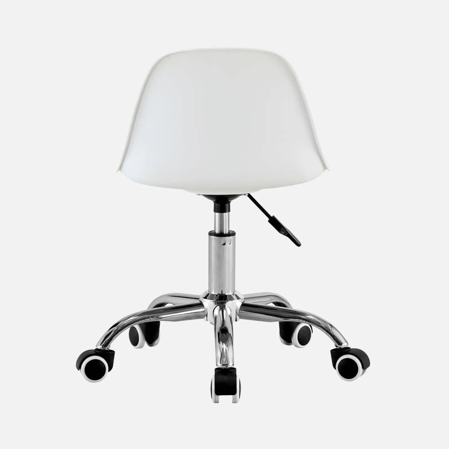 Children's office chair adjustable with casters and chrome base