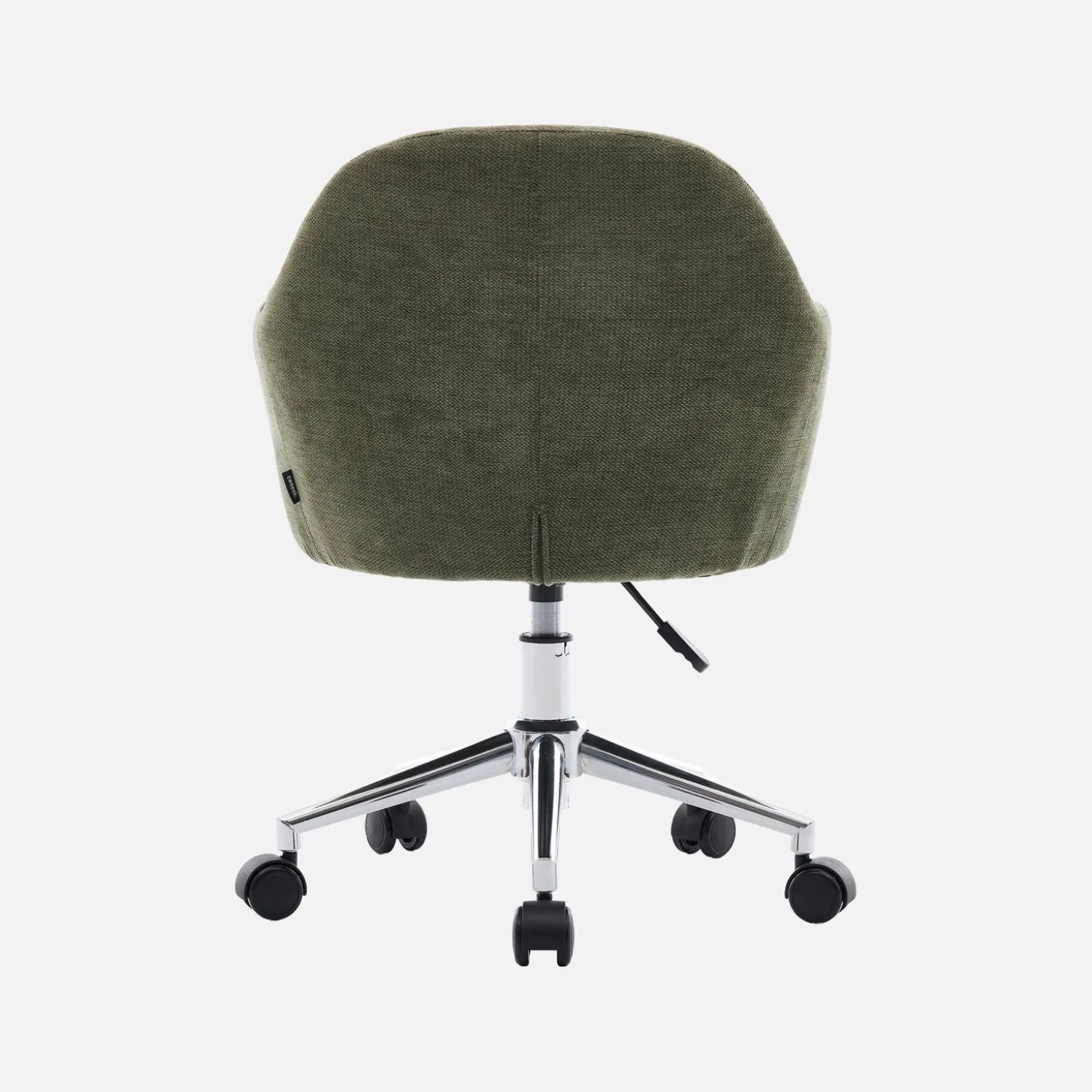 Children's office chair height adjustable with castors and chenille fabric