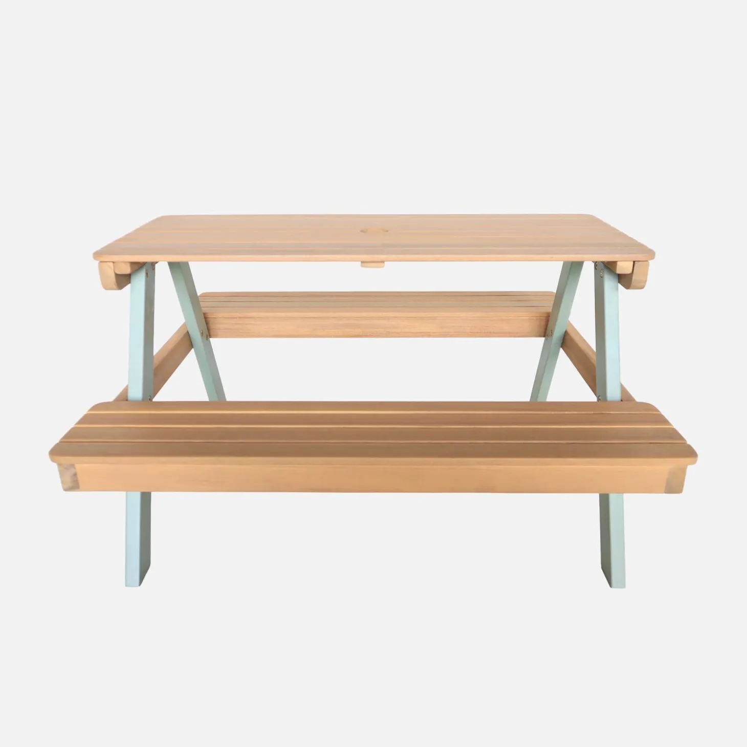 Children's picnic table, garden set in acacia wood 4-seater