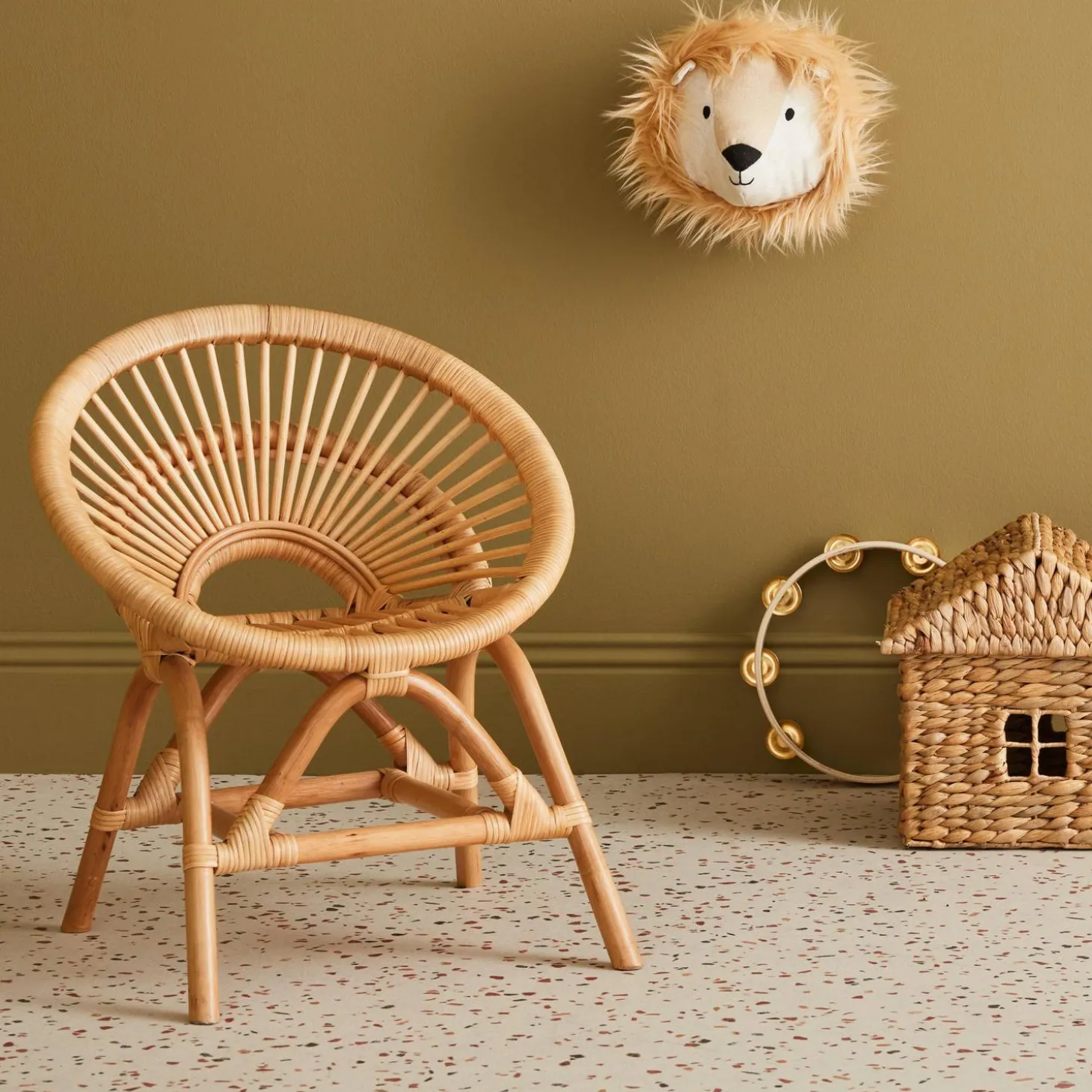 Children's rattan chair