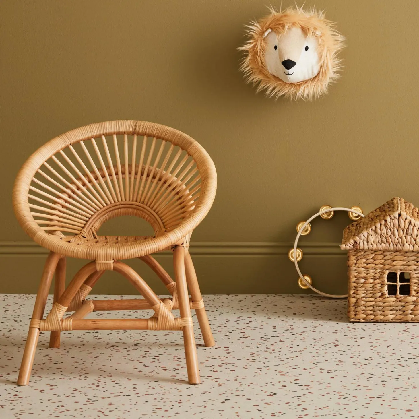 Children's rattan chair