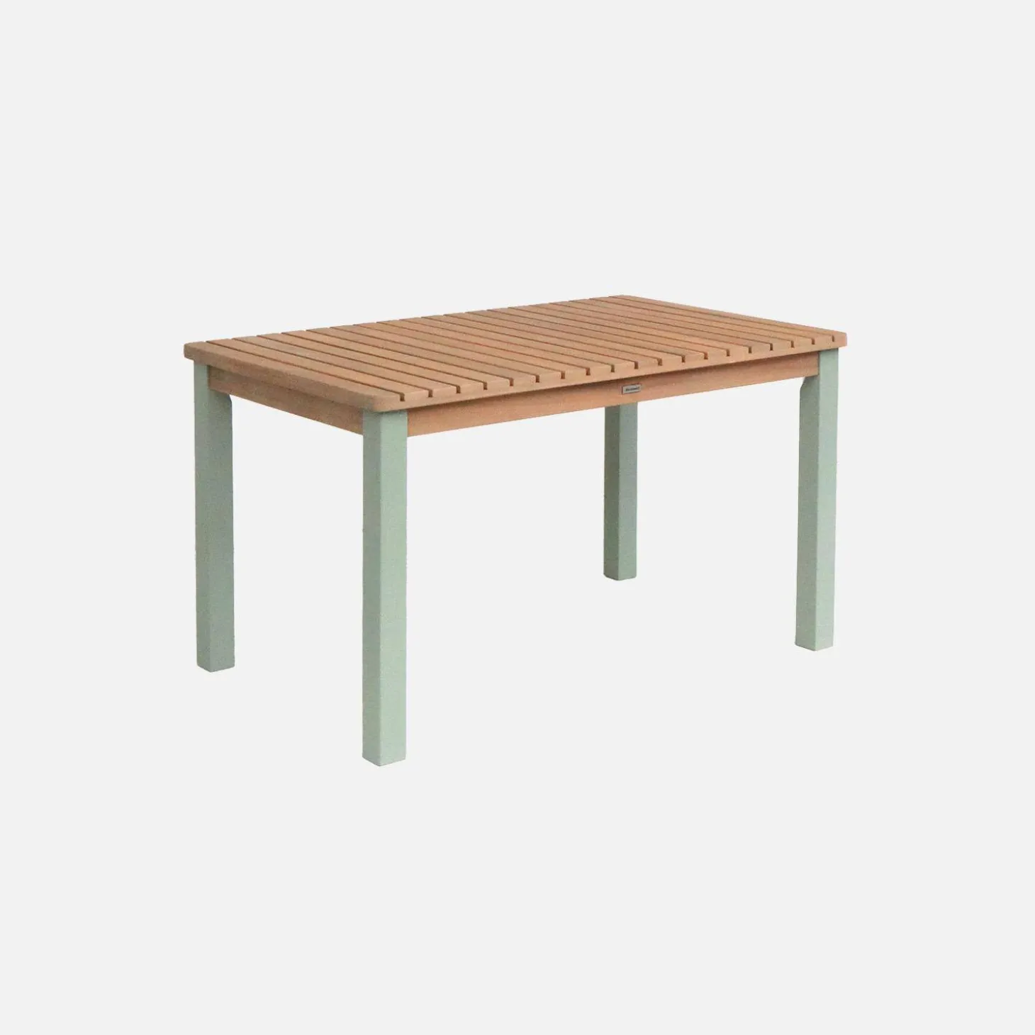 Children's rectangular garden table in acacia wood seats 4