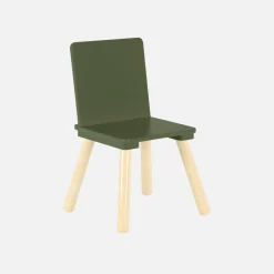 Children's square table with 2 chairs pine legs