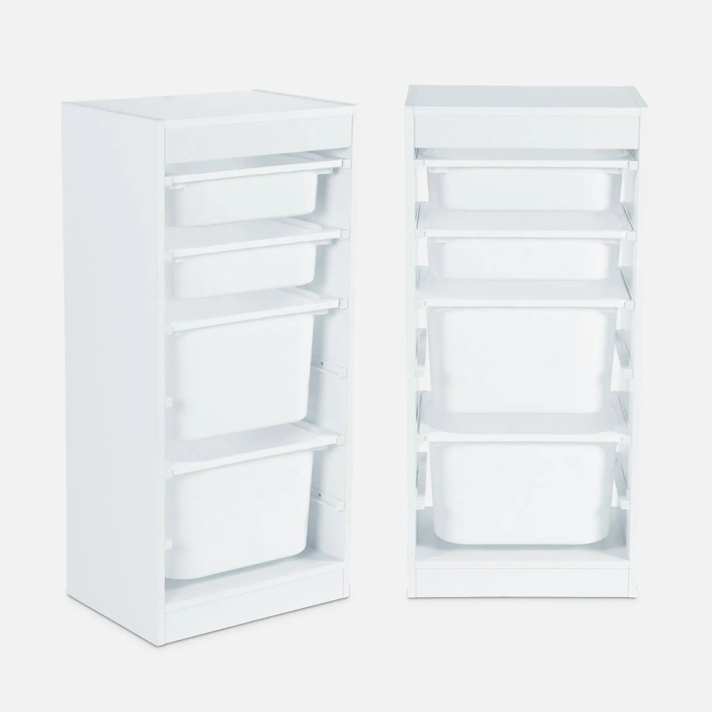 Children's storage furniture 4 storage bins (Pack of 2)