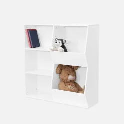 Children's storage unit, 3 shelves and 2 storage spaces