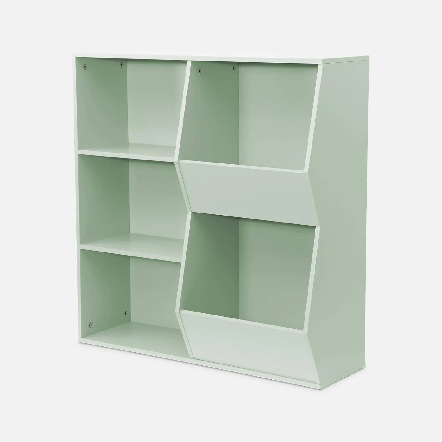 Children's storage unit, 3 shelves and 2 storage spaces