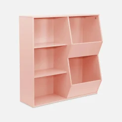 Children's storage unit, 3 shelves and 2 storage spaces