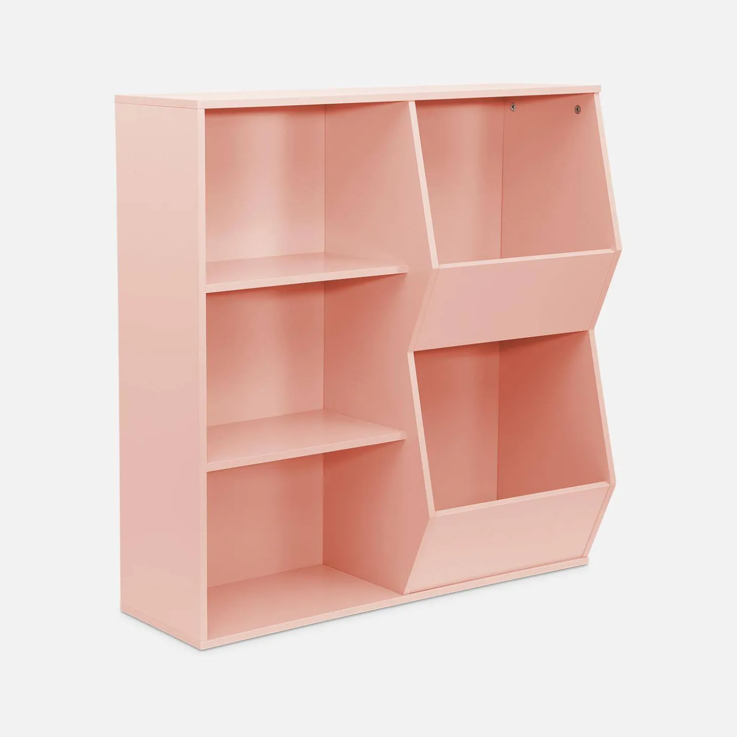 Children's storage unit, 3 shelves and 2 storage spaces