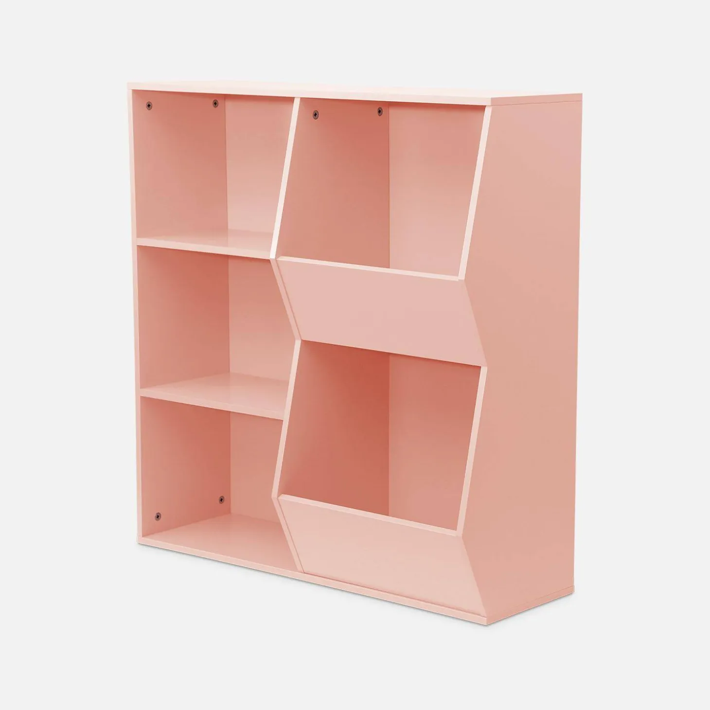 Children's storage unit, 3 shelves and 2 storage spaces