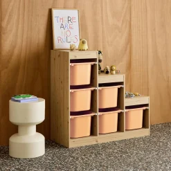 Children's storage unit staircase 6 storage bins