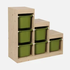 Children's storage unit staircase 6 storage bins