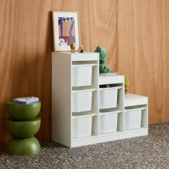 Children's storage unit staircase 6 storage bins