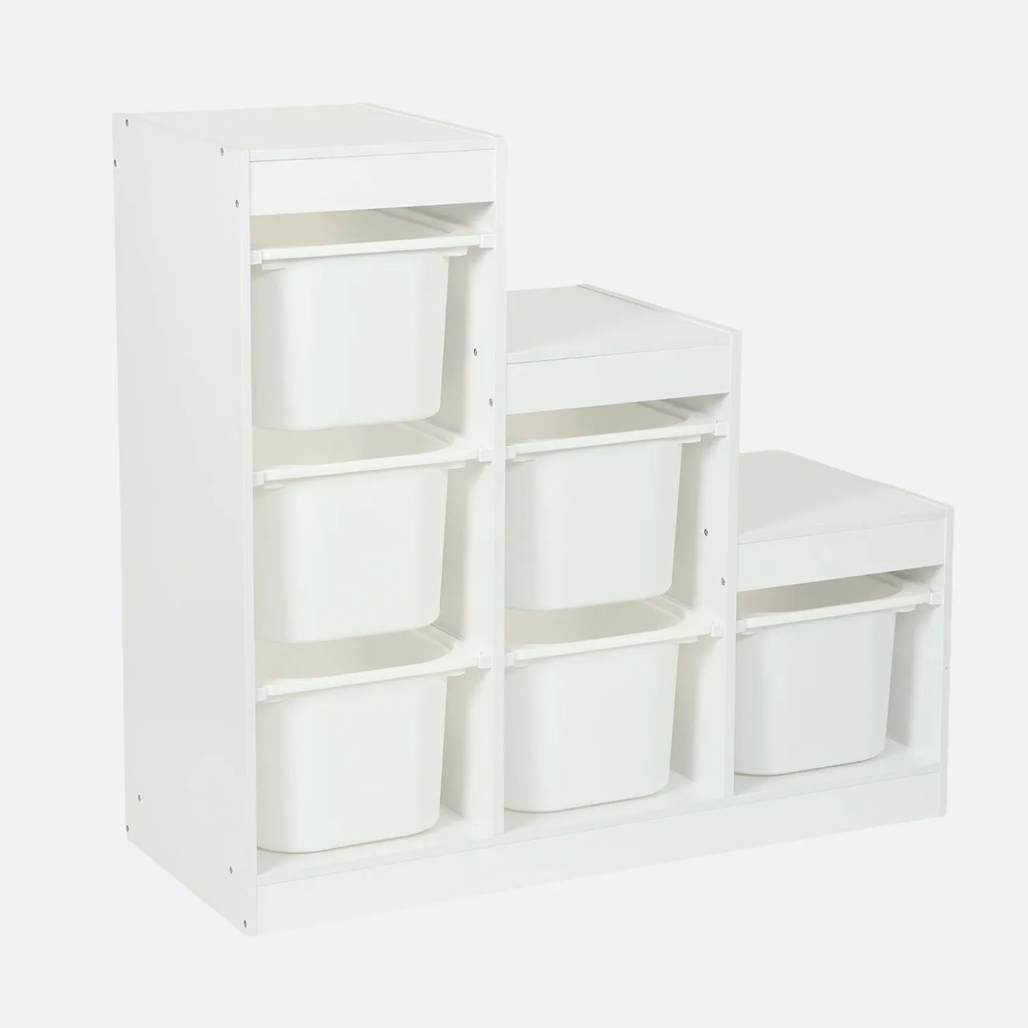 Children's storage unit staircase 6 storage bins