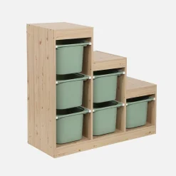 Children's storage unit staircase 6 storage bins