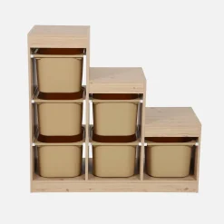 Children's storage unit staircase 6 storage bins
