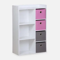 Children's storage unit with 4 baskets