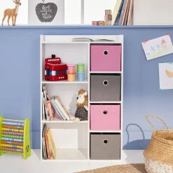 Children's storage unit with 4 baskets