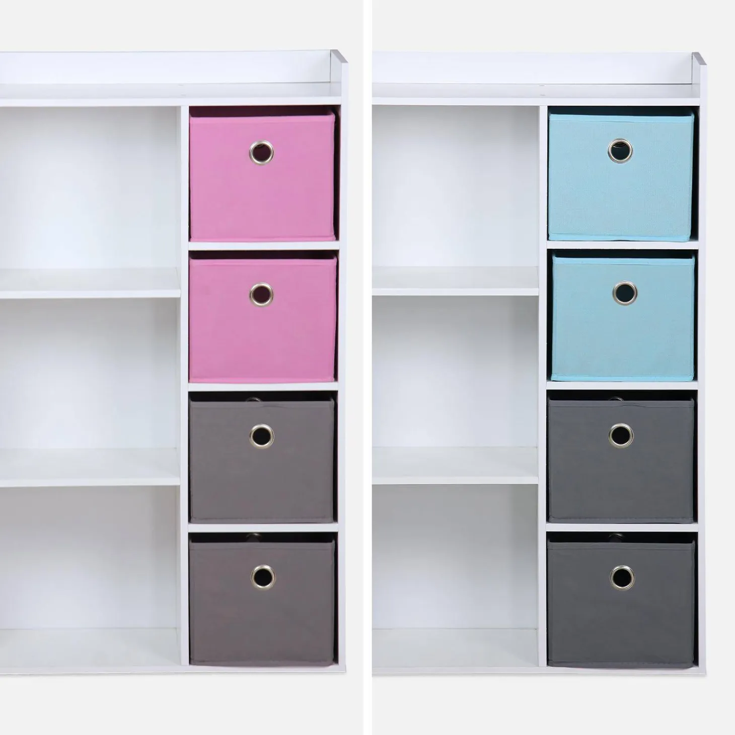 Children's storage unit with 4 baskets