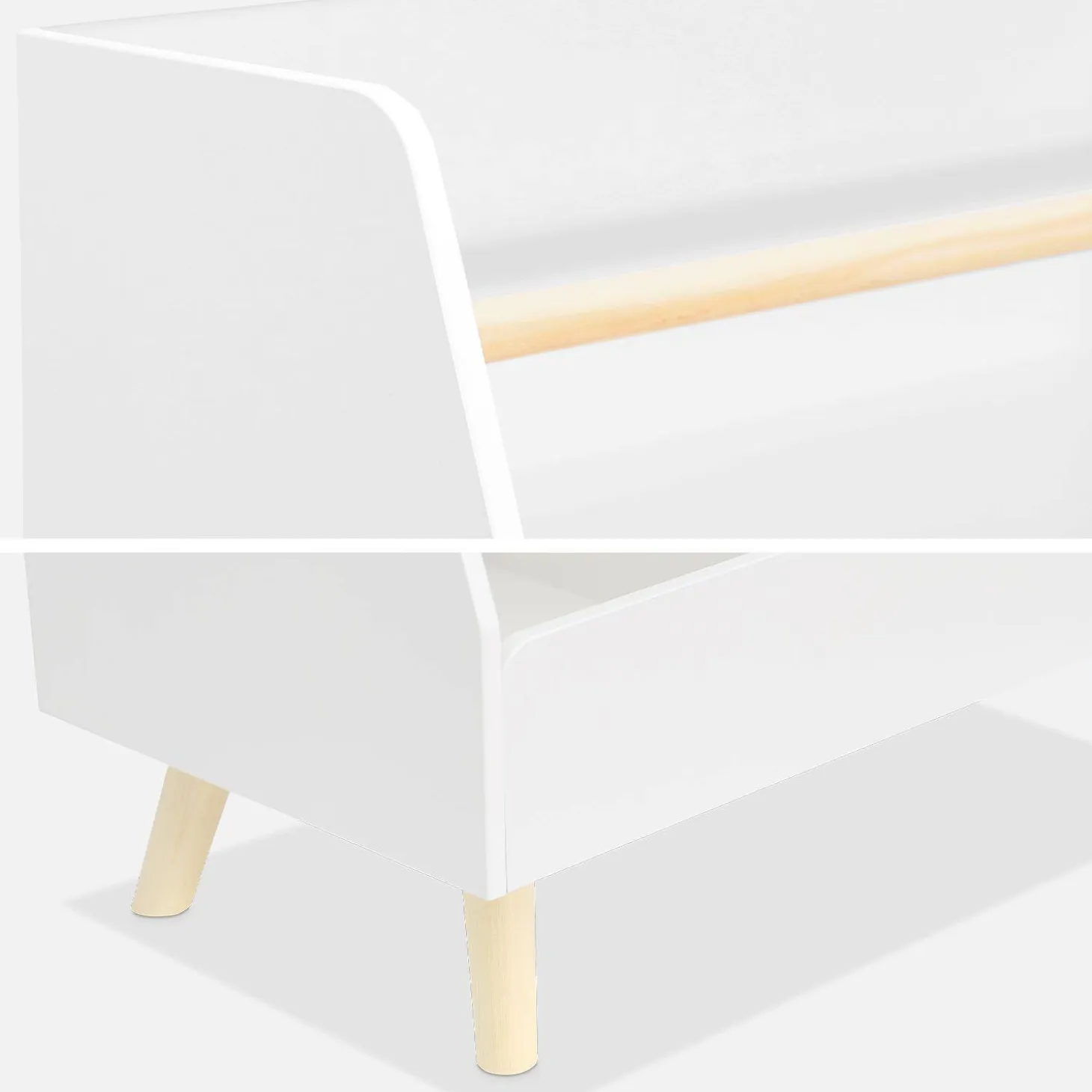 Children's storage unit with 2 compartments