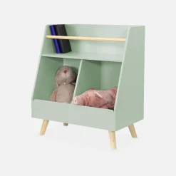 Children's storage unit with 2 compartments
