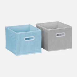 Children's storage unit with 4 velvet baskets