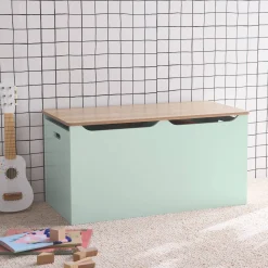 Children's toy storage box with side handles