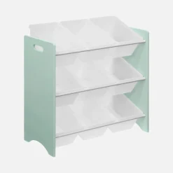 Children's toy storage unit with 9 baskets