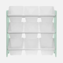 Children's toy storage unit with 9 baskets