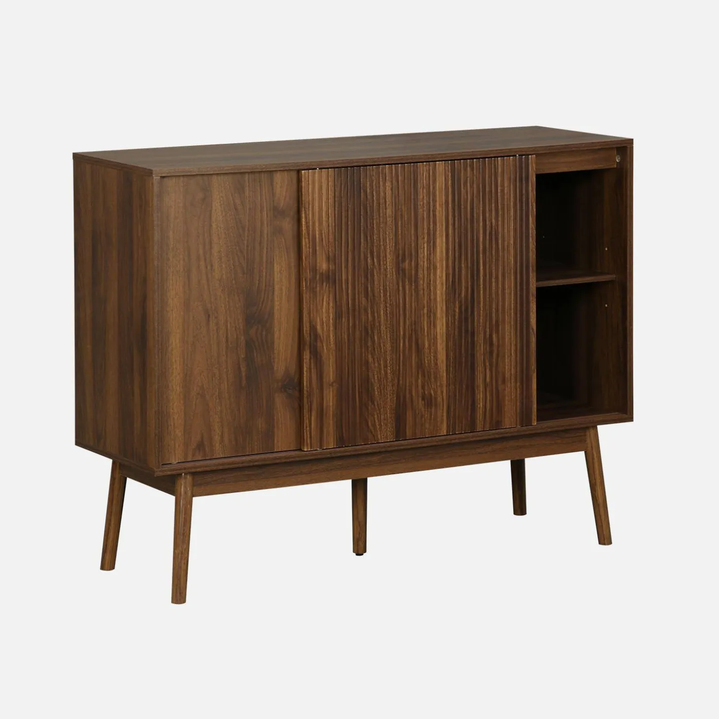 115cm buffet storage with wood effect