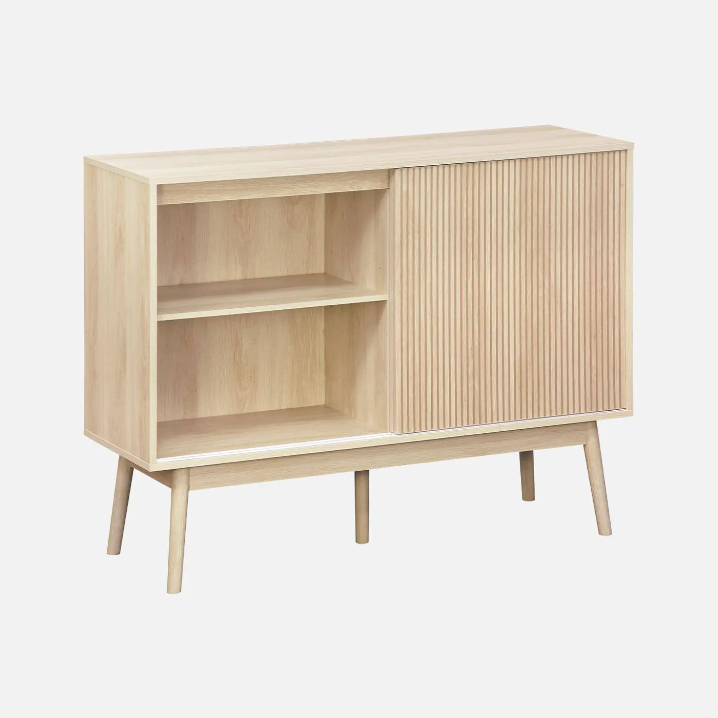 115cm buffet storage with wood effect