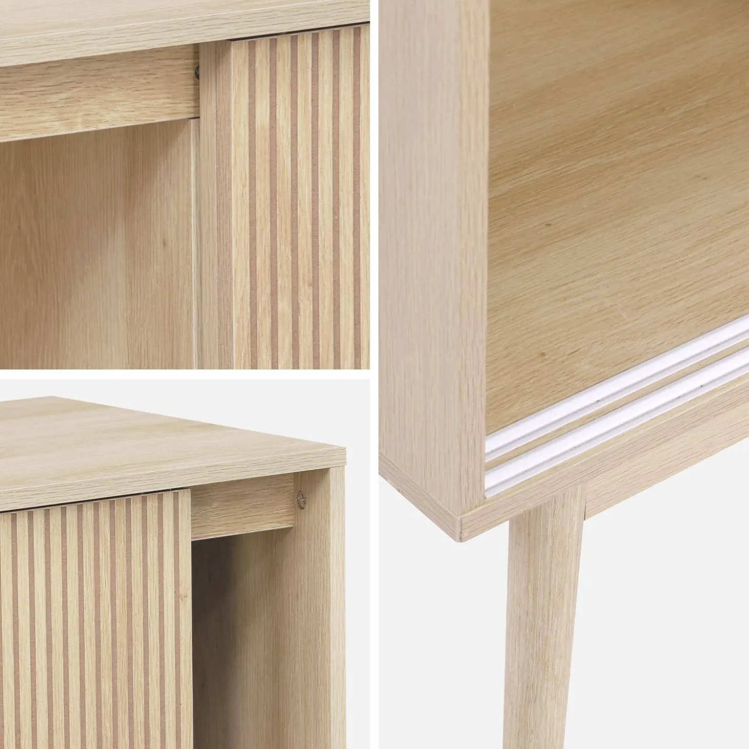 115cm buffet storage with wood effect