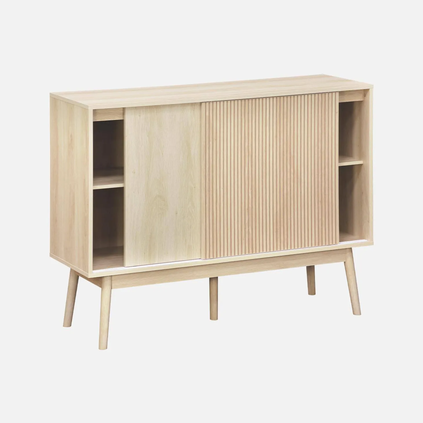115cm buffet storage with wood effect