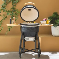 57cm ceramic charcoal barbecue + cover