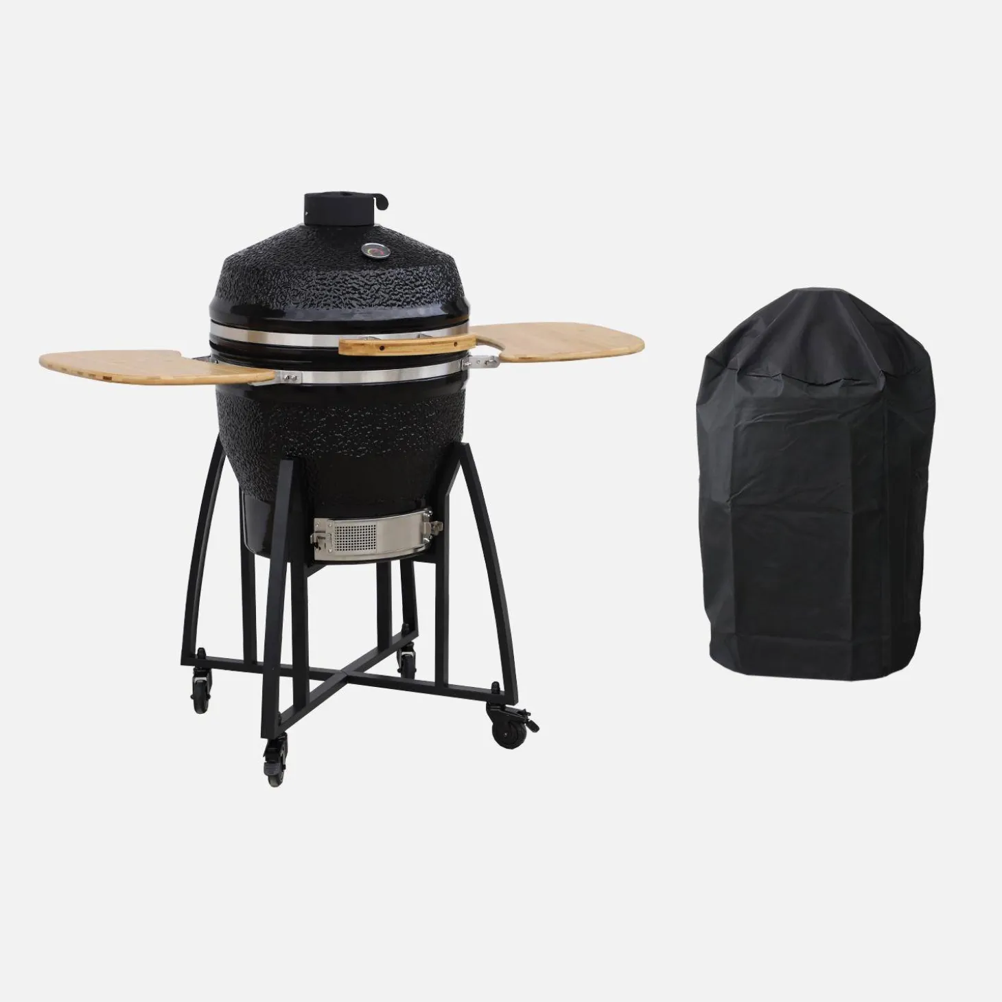 57cm ceramic charcoal barbecue + cover