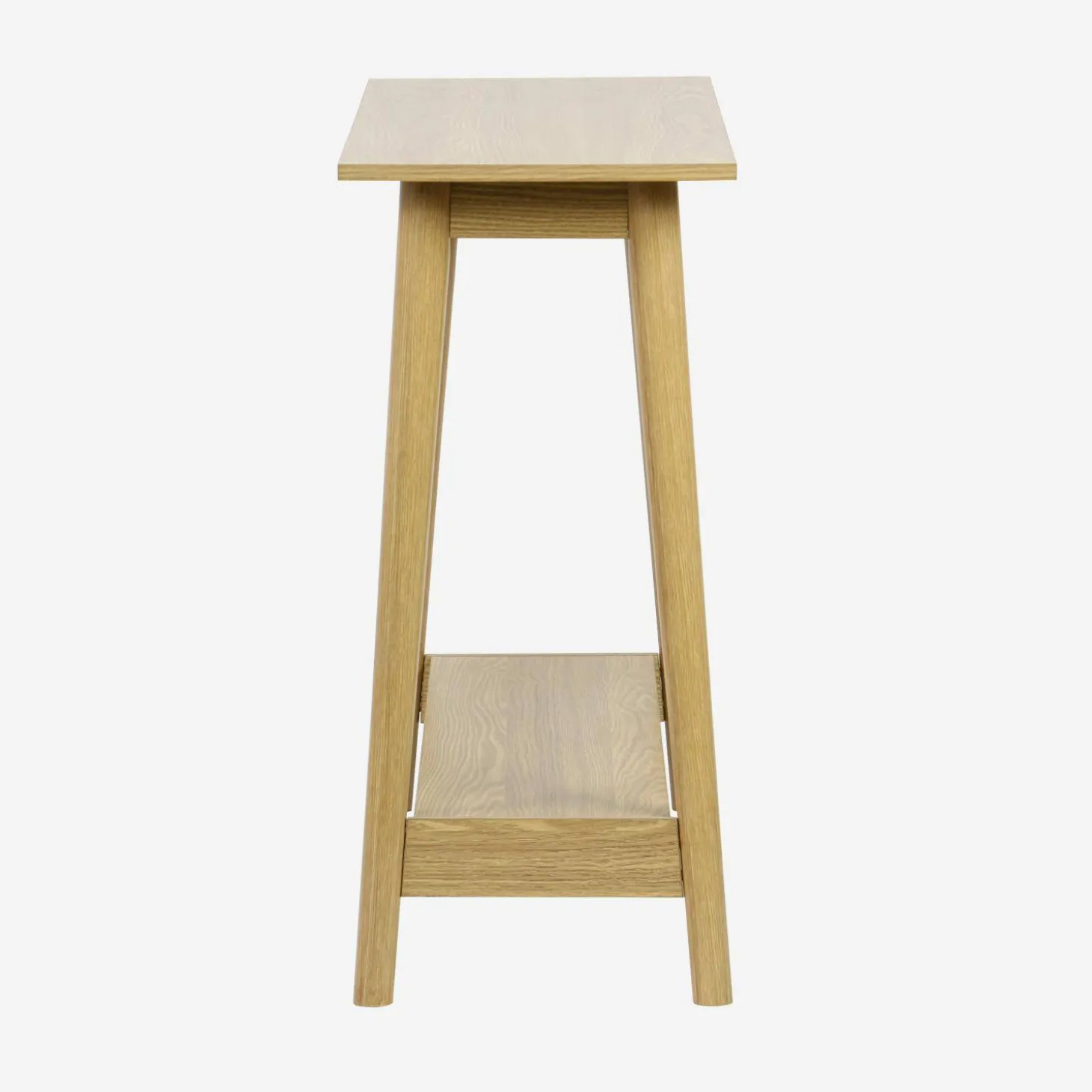 110cm console table with walnut wood effect