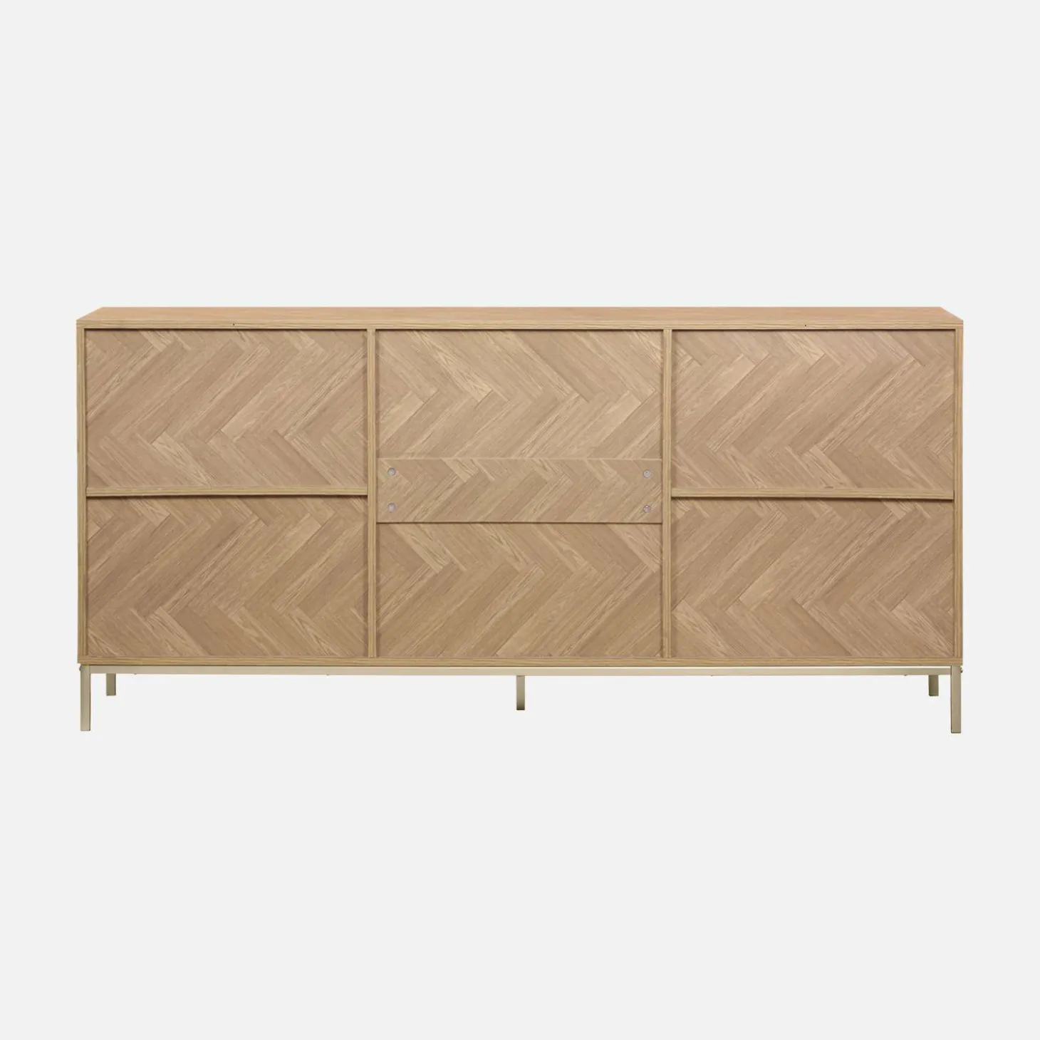 160cm herringbone sideboard with 3 drawers