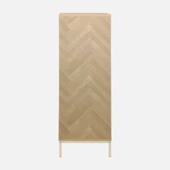 110cm herringbone storage cabinet with 2 doors