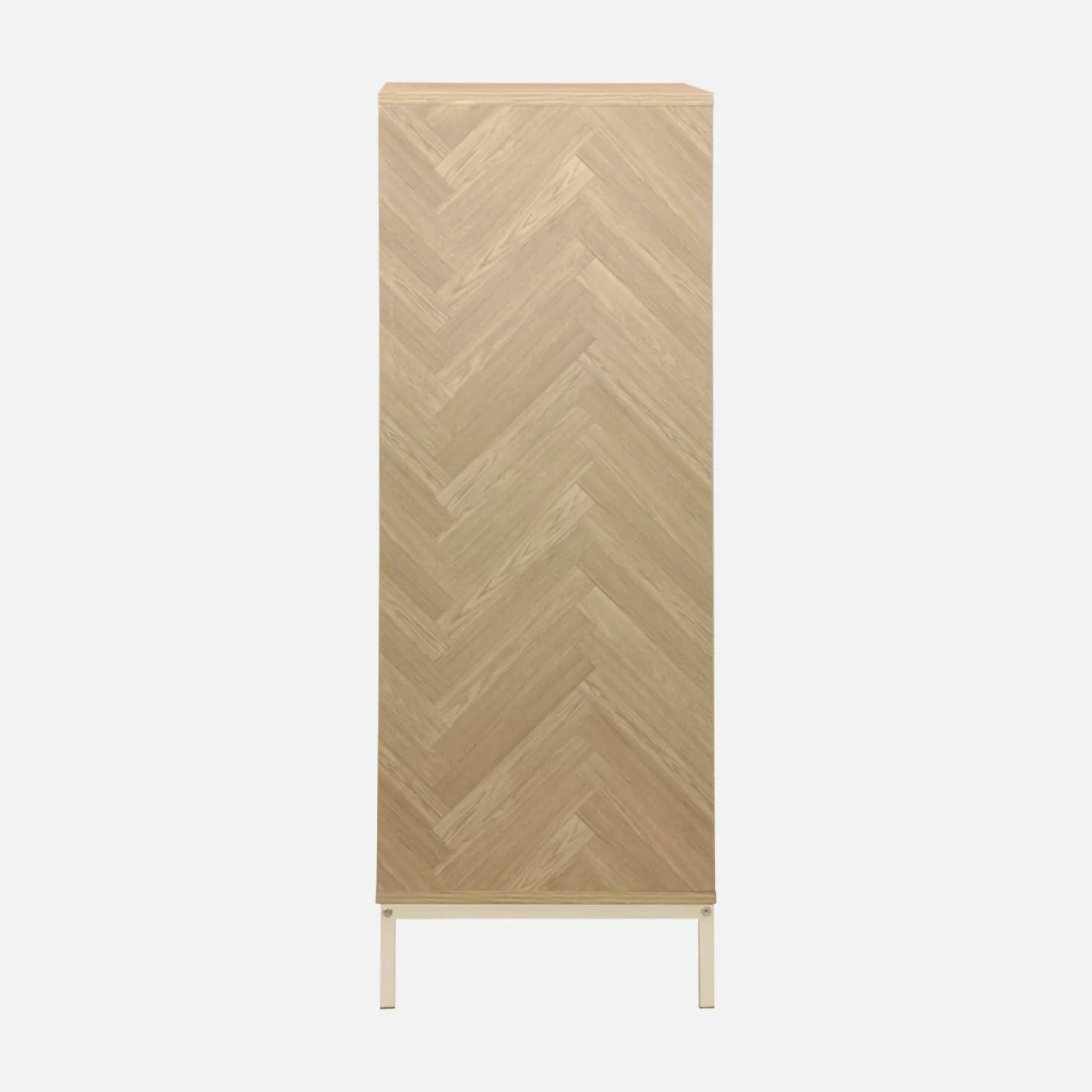 110cm herringbone storage cabinet with 2 doors