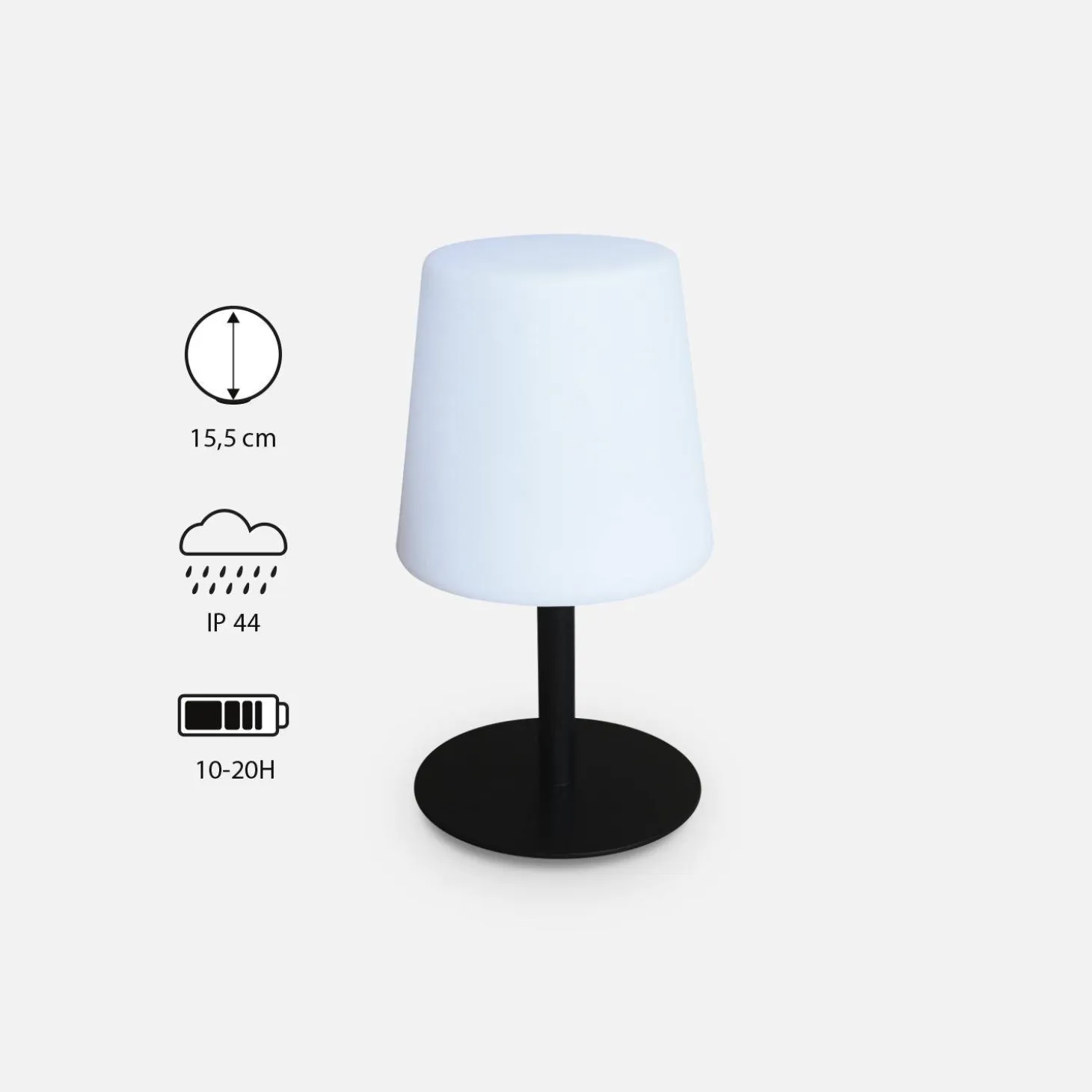 16cm LED Indoor/Outdoor Table Lamp