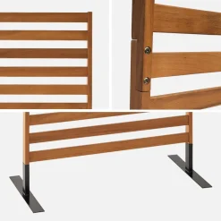 80cm outdoor wooden screen