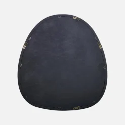 75cm oval wooden mirror