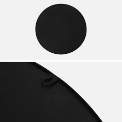 60cm round metal mirror