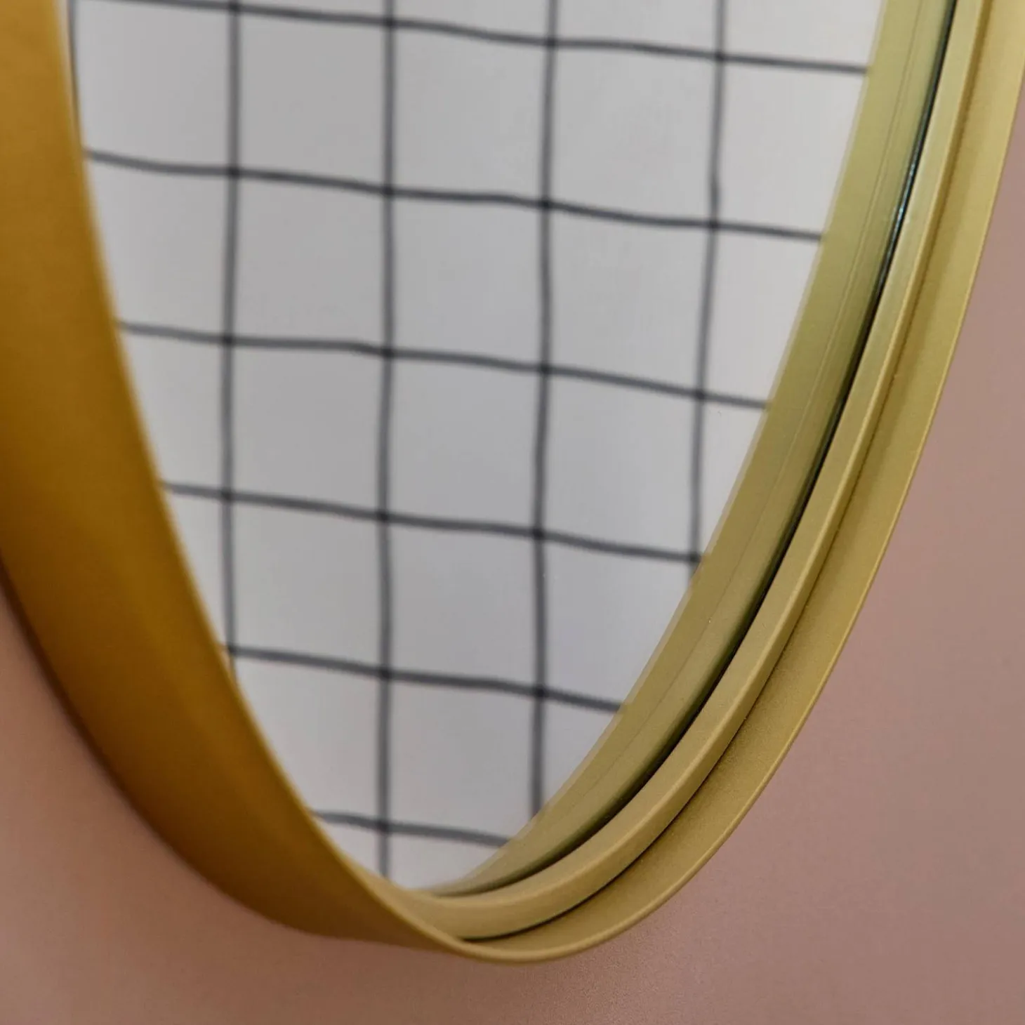 60cm round metal mirror