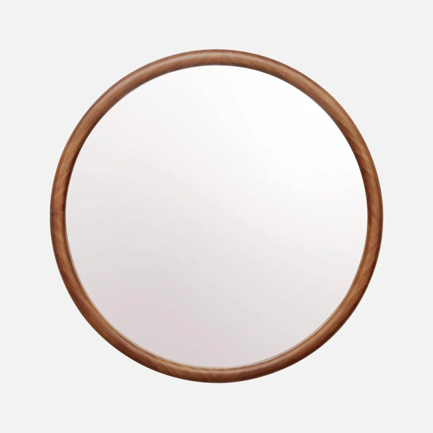 60cm round pine wooden mirror