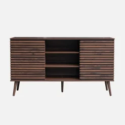 140cm scandi-style sideboard with wooden effect