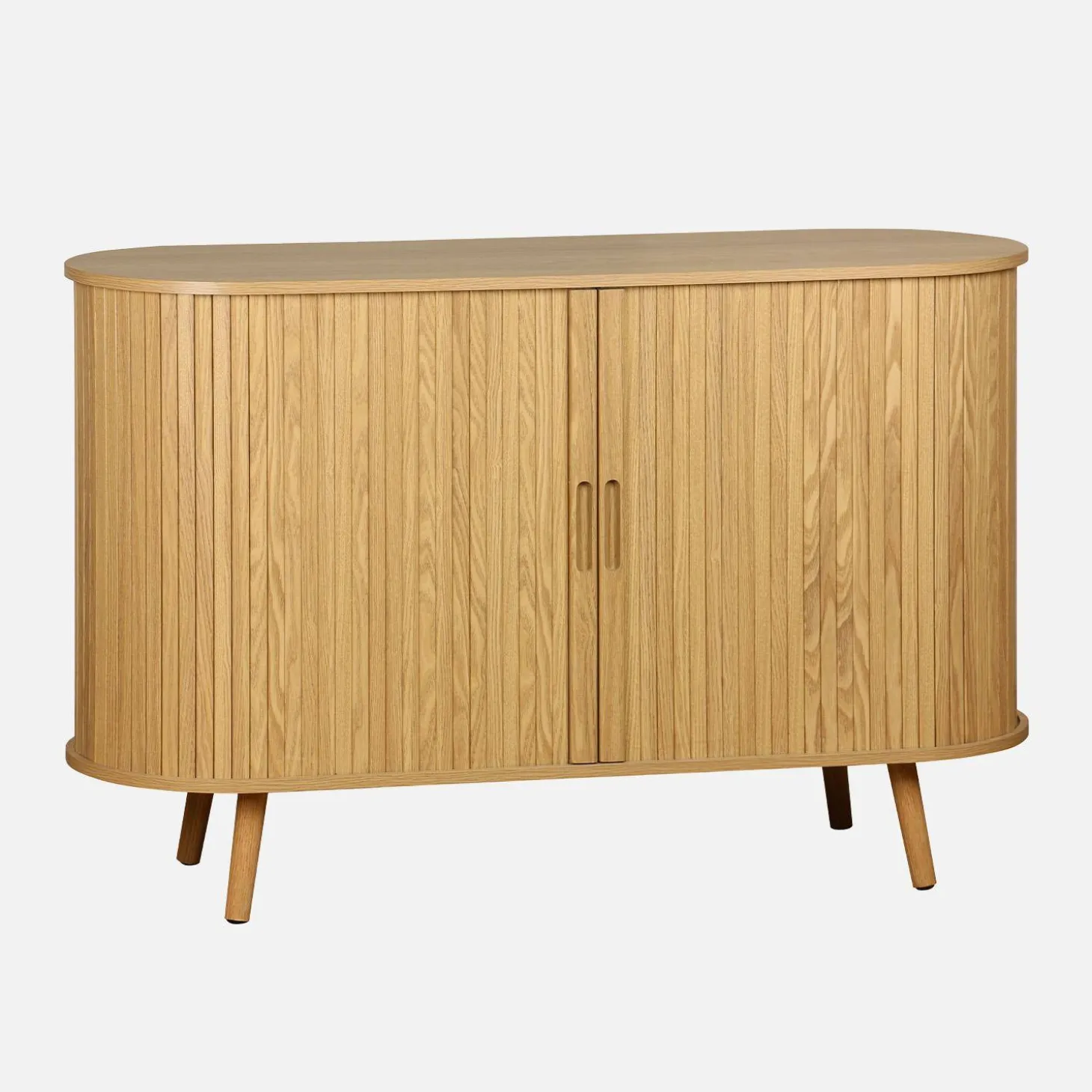 120cm scandi-style sideboard with 2 sliding doors