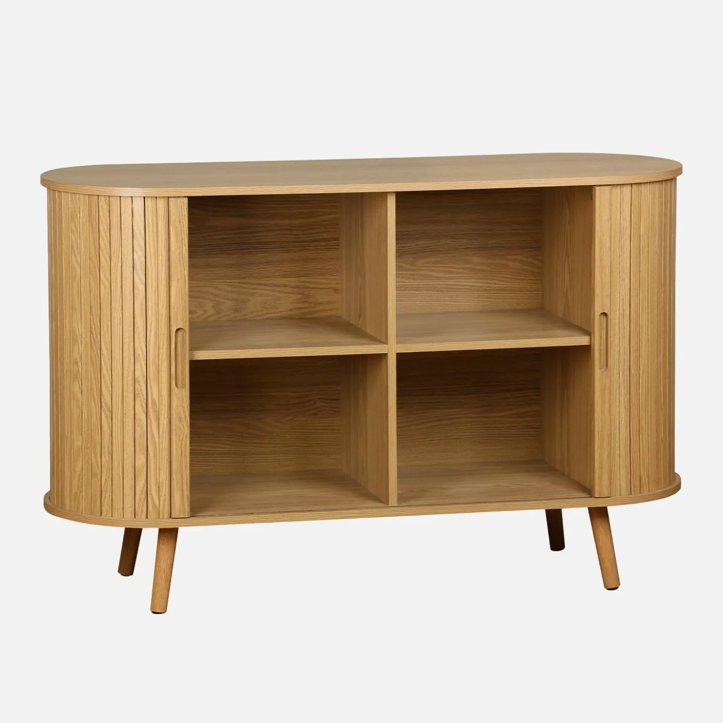 120cm scandi-style sideboard with 2 sliding doors