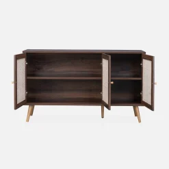 120cm sideboard cabinet with wooden effect